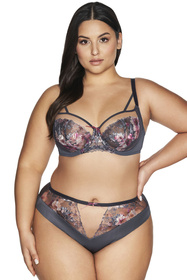 Ava 2123/B Romance Majtki brazyliany, gray