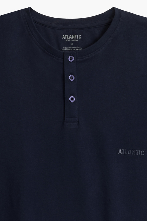 Atlantic NMP-380 Nocna piżama, granat/szary