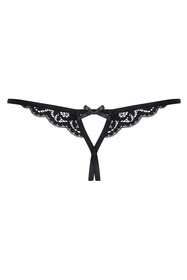 Obsessive 831-THC-1 Majtki stringi otwarte, czarny