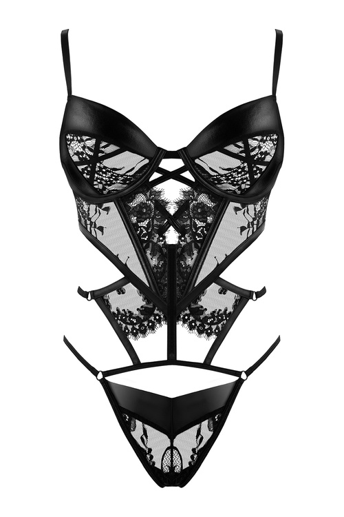 Beauty Night Leonela teddy BN6741 Боді сексуальні, чорний
