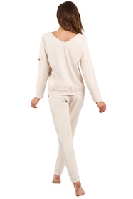Italian Fashion Karina dł.r. dł.sp. Dres homewear, beżowy
