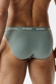 Atlantic 3MP-1576 3-pack Majtki slipy, granatowy/zielony/ciemnogranatowy