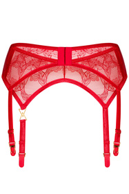 Obsessive Aliosa garter belt Pas do pończoch niski, red