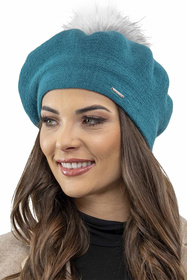 Vivisence 7035Kmpl Komplet beret+szalik, turkus