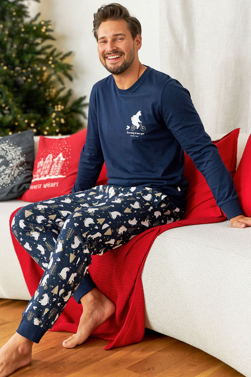 Doctor Nap PMB.5263 Nocna piżama, navy blue