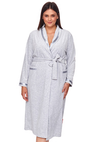 Doctor Nap SWA.1078 Nocna szlafrok, grey melange