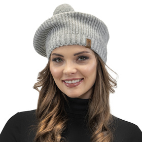 Vivisence 7074 Nakrycie głowy beret, jasnoszary