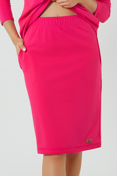 Italian Fashion Stella midi Spódnica dresowa, fuksja