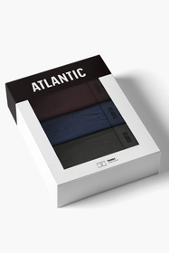 Atlantic 3MH-0111 3-pack Трусики боксерки, коричневий