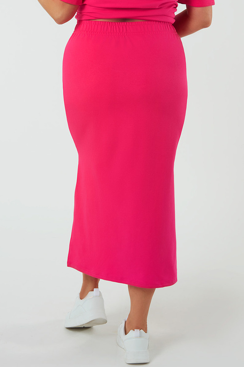 Italian Fashion Stella maxi Spódnica dresowa, fuksja