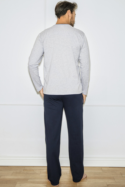 Italian Fashion Zbyszek dł.r. dł.sp. Nocna piżama, melanż/granat