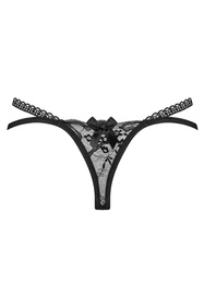 Obsessive Blomentis thong Majtki stringi, czarny