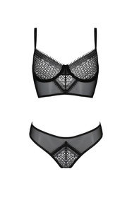 Casmir Denerys set Nocna komplet biustonosz + figi, black