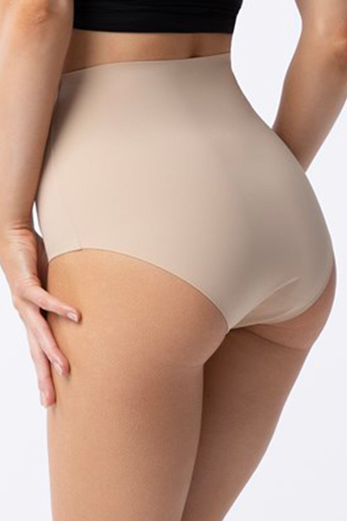 Julimex Amber Maxi High Majtki wysokie figi, beżowy