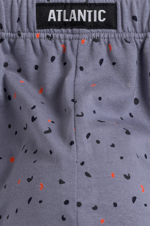Atlantic 3MP-165 3-pak Majtki slipy, grafit/indygo/granat