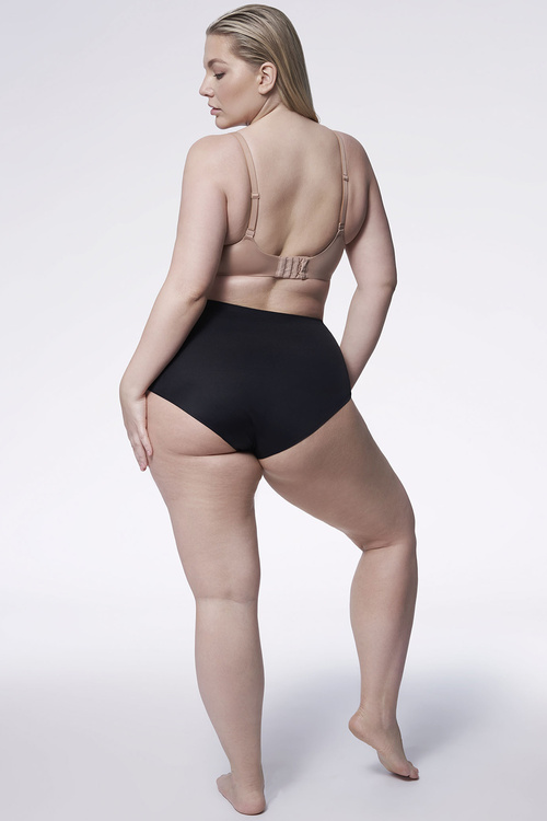 Julimex Opal panty Majtki wysokie figi, czarny