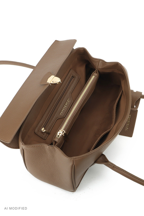 Vivisence T0039 Cумочка на плече, коричневий