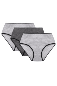Vivisence 4017 3-pack Трусики високі трусики, сірий