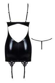 Beauty Night Gemma chemise BN6598 Нічна комплект майка + стрінги, чорний