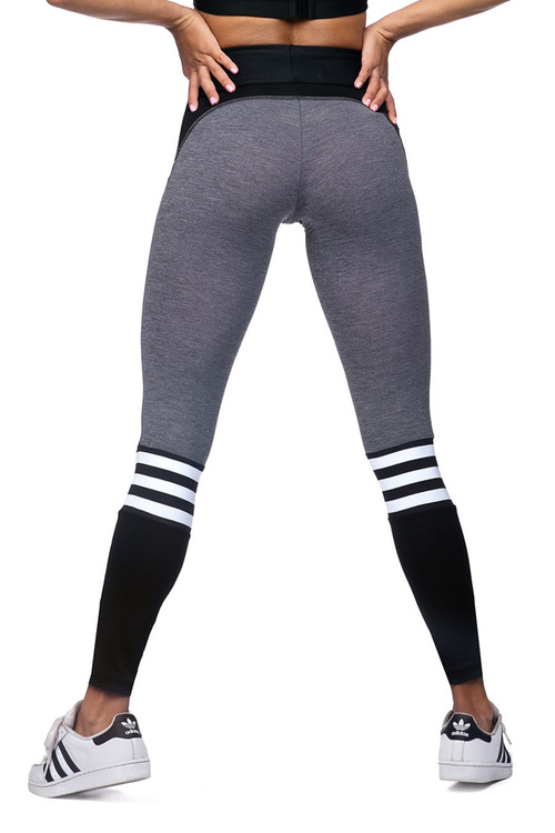 Reviver L9026/0 Legginsy fitness, szary