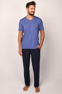 Italian Fashion Dallas kr.r. dł.sp. Nocna piżama, niebieski/granat