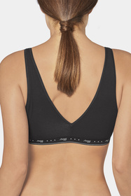 Sloggi 10198126 24/7 100 H Top Biustonosz braletka, 0004-black