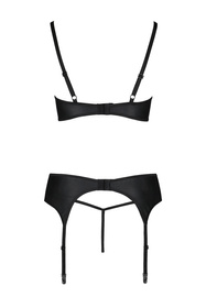 Passion Astrida set Nocna komplet biustonosz + stringi, black