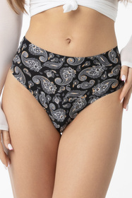 Julimex String panty Maxi Majtki wysokie stringi, paisley