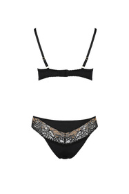 Casmir Divine bikini Nocna komplet biustonosz + stringi, black