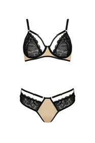 Casmir Daisy set Nocna komplet biustonosz + stringi, beige