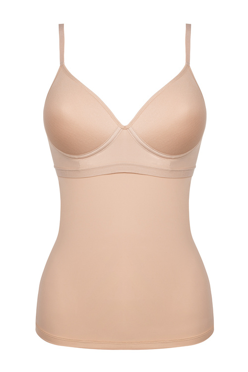 Julimex Simple Cami top bra Koszulka na ramiączkach, beżowy