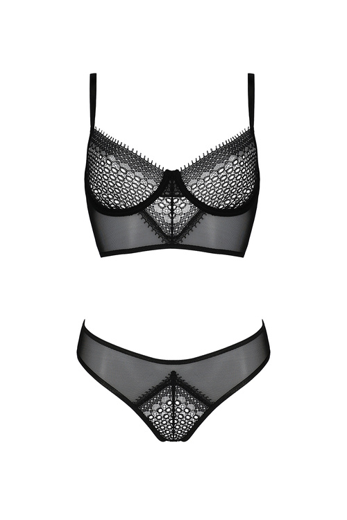 Casmir Denerys set Nocna komplet biustonosz + figi, black