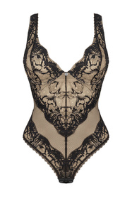 Obsessive Olvidia teddy Body sexy, czarny