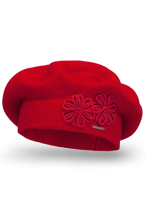 Vivisence 7007 Nakrycie głowy beret, czerwony