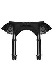 Obsessive Stelisa garter belt Pas do pończoch niski, czarny