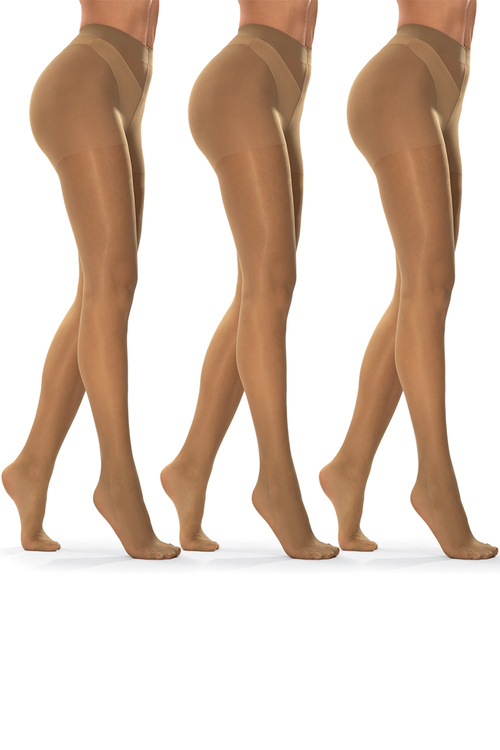 Vivisence 8101 3-pack Classic 40 DEN Wyrób pończoszniczy rajstopy, beige