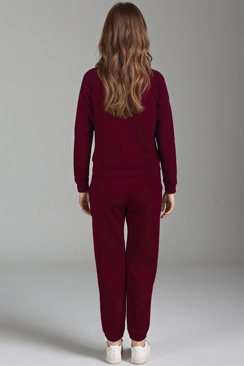 Vivisence 9204kmpl Komplet bluza+spodnie, bordowy