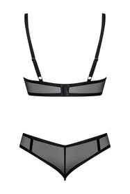 Obsessive Glandez 2-pcs set Nocna komplet biustonosz + stringi, czarny