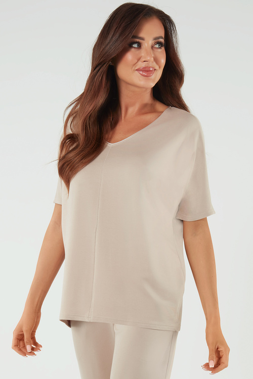 Italian Fashion Soler kr.r. Bluzka klasyczna, beż