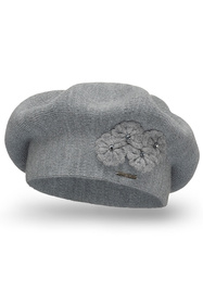 Vivisence 7006 Nakrycie głowy beret, jasnoszary