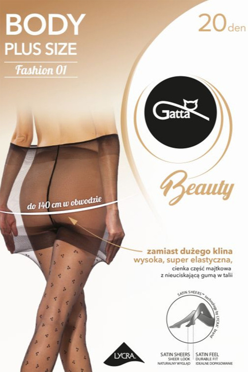 Gatta Body Plus Size 01 Wyrób pończoszniczy rajstopy, nero
