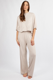 Dkaren DK-K-B20 Komplet bluza+spodnie, ecru