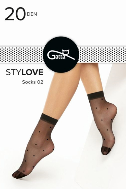 Gatta Stylove 02 Wyrób pończoszniczy skarpetki, nero