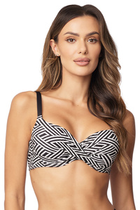 Vivisence 3222 Kostium kąpielowy biustonosz push-up, czarno-biały