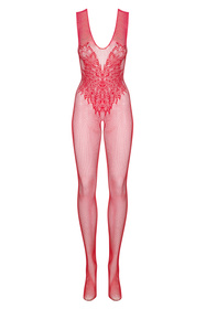 Obsessive Bodystocking N112 Body bodystocking, czerwony