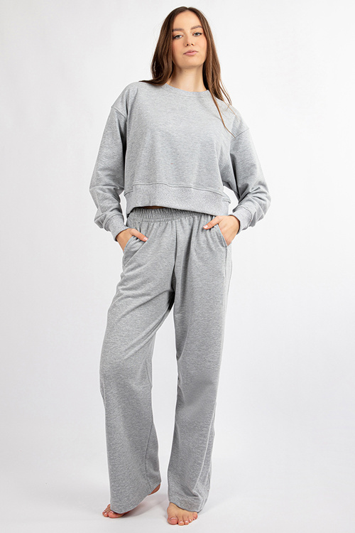 Dkaren DK-K-B23 Komplet bluza+spodnie, szary