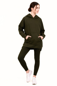 Vivisence 9207kmpl Komplet legginsy + bluza, zielony
