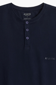 Atlantic NMP-380 Nocna piżama, granat/szary