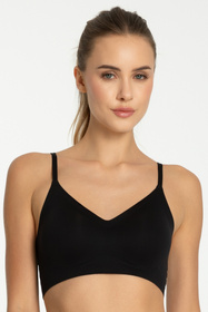 Julimex Simple Bra Top Biustonosz braletka, czarny