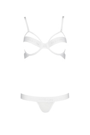 Passion Kyouka set Nocna komplet biustonosz + stringi, white